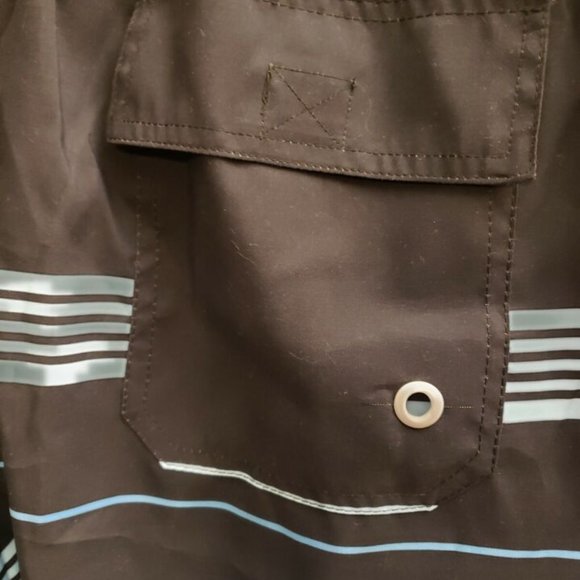 SILKWORLD Men's 2 Pack Swim Trunks Quick Dry Beach Boardshorts Classic Length L - Picture 9 of 11